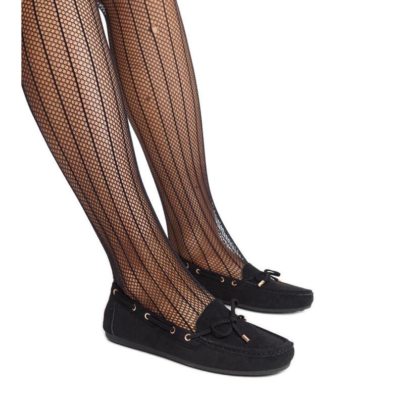 Mocasín de ante negro de Aneesa