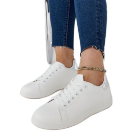 Zapatillas blancas con plataforma de Hagosa blanco