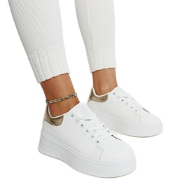 Deportivas plataforma Ottavia blanca blanco