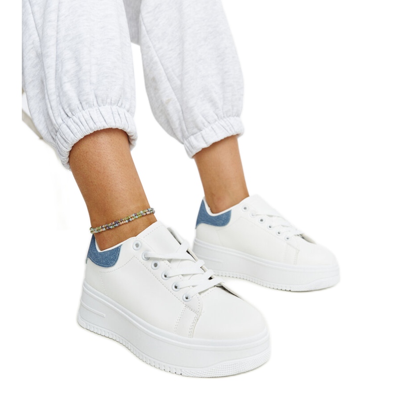 Deportivas plataforma Ottavia blanca blanco
