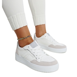 Zapatillas con plataforma Walda blancas y grises blanco Zapatillas con plataforma Walda blancas y grises blanco