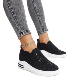 Zapatillas con cuña Fossacesia en negro