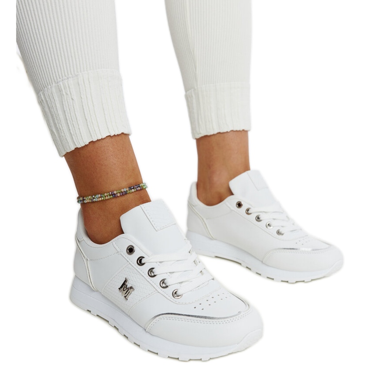 Zapatillas blancas con suela gruesa Kincheloe. blanco