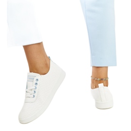Zapatillas Yusra de ecopiel blanca. blanco