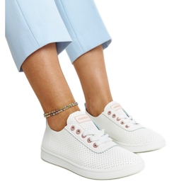 Zapatillas Yusra de ecopiel blanca. blanco