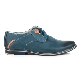 Lucca Zapatos de cuero azul