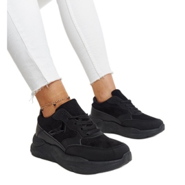 Deportivas plataforma Nereida negras negro