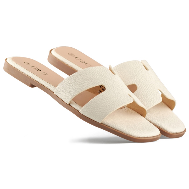Chanclas de mujer casual clásicas beige
