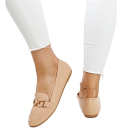 Mocasines beige con hebilla Najla Mocasines beige con hebilla Najla