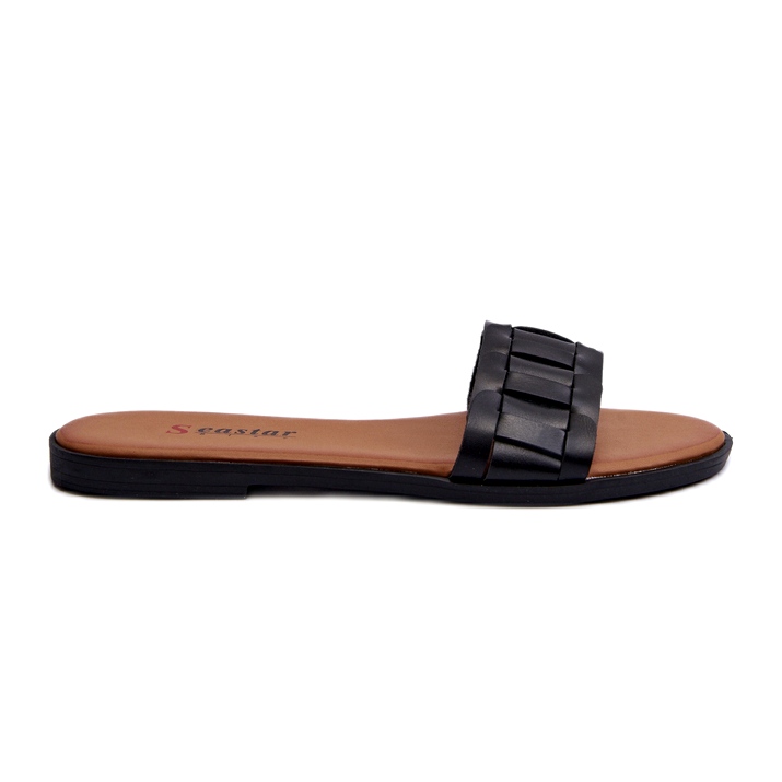 Seastar Zapatillas para mujeres plano -alta negro