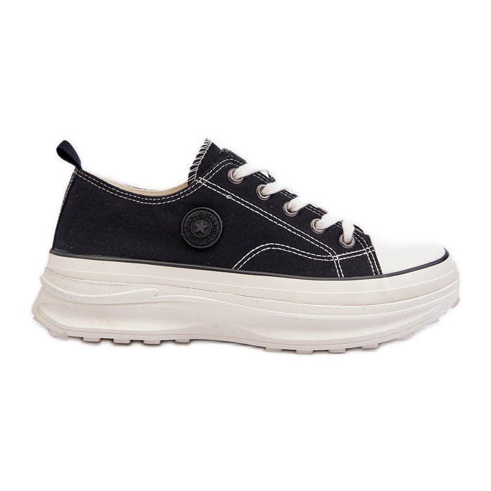 Zapatillas de mujer con suela maciza Big Star NN274125 Negro