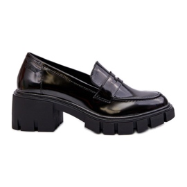 Mocasines de mujer con tacones enormes Big Star NN274055 Negro Mocasines de mujer con tacones enormes Big Star NN274055 Negro