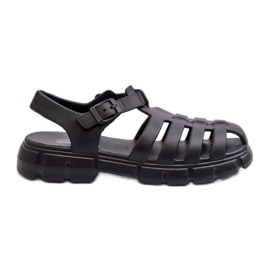 Sandalias Romanas Mujer Espuma Negro Gasaria