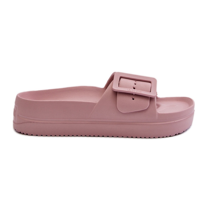 Chanclas de Mujer de Espuma con Plataforma y Hebilla Big Star NN274A663 Rosa rosado