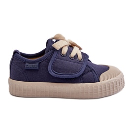 Zapatillas infantiles HI-POLY System Big Star NN374016 Azul marino