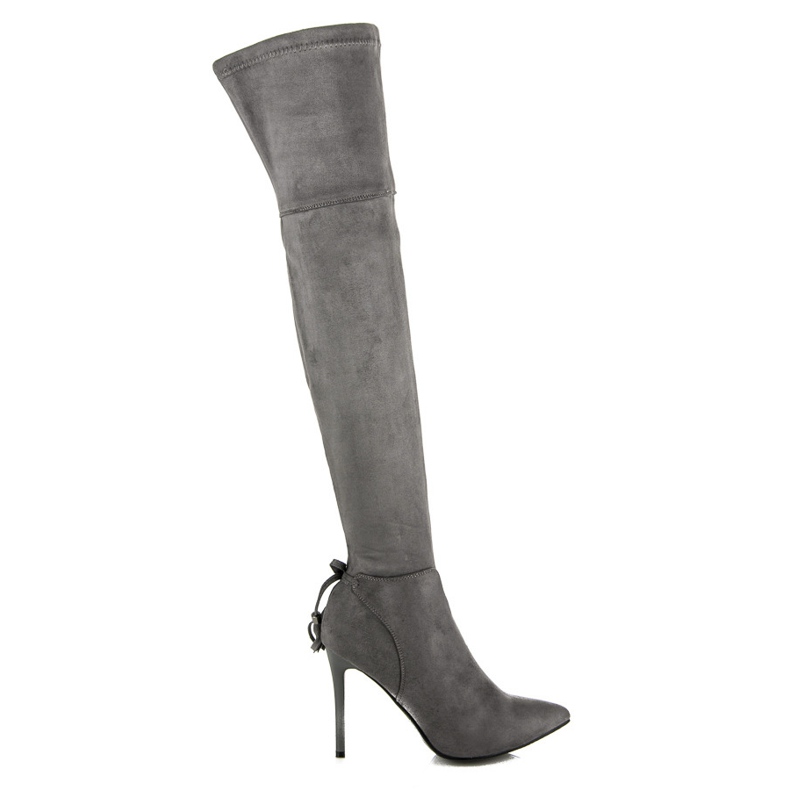 Vices Botas boho en un tacón alto gris