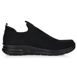 Cómodas zapatillas deportivas slip-on negras para hombre Rieker B7365-00 negro