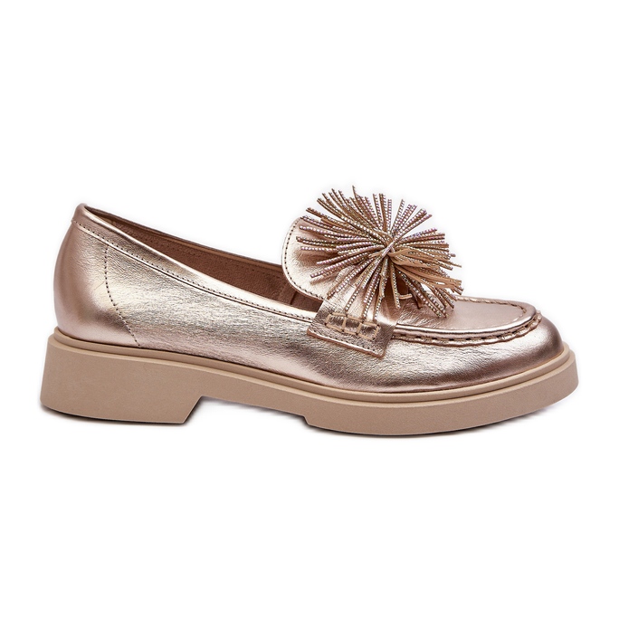 CheBello Mocasines Mujer Piel 4383 Dorado
