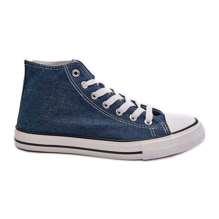 Socerio zapatillas denim de mujer azul