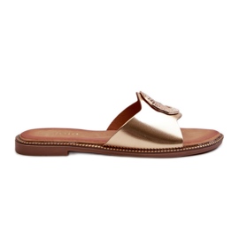 Chanclas de Mujer con Adorno Dorado Cilima