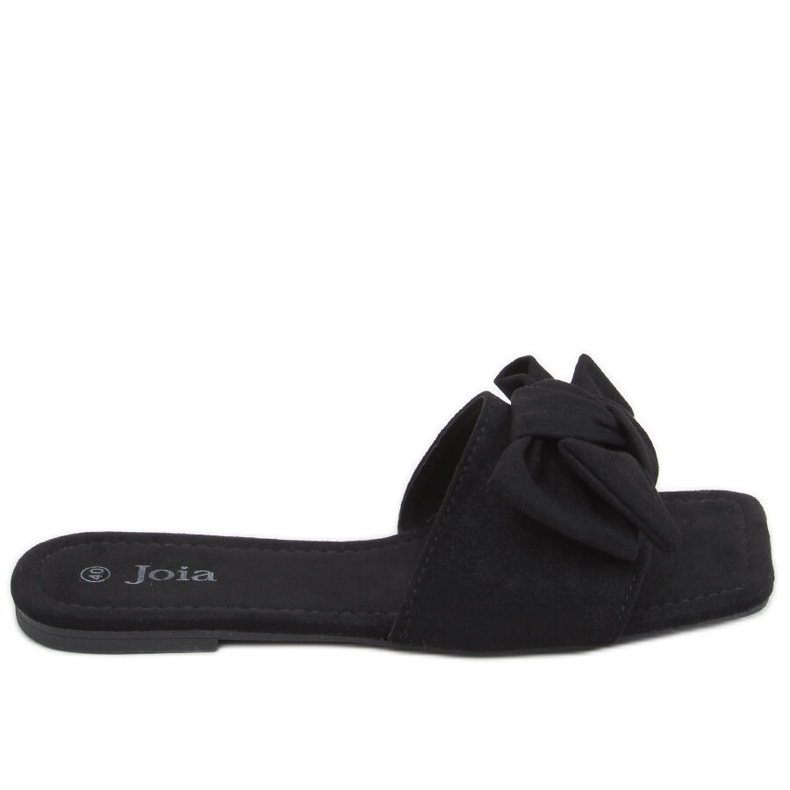 Chanclas con suela cuadrada negra Nisha negro