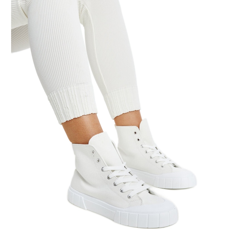 Zapatillas altas Vinka blancas blanco