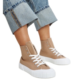 Zapatillas altas Vinka marrones marrón