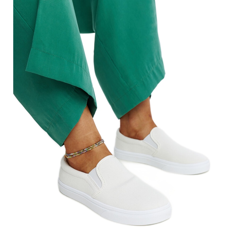 Zapatillas de tela blancas de Suraya blanco Zapatillas de tela blancas de Suraya blanco