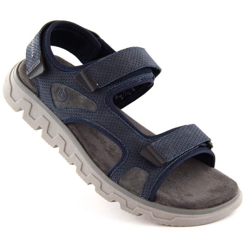 Sandalias cómodas velcro Bugatti M INT1999 azul marino