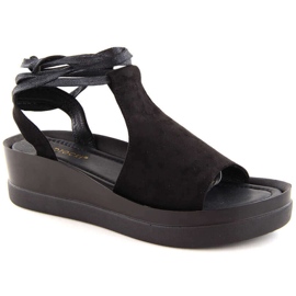 Sandalias mujer cordones negras Potocki 21331 negro Sandalias mujer cordones negras Potocki 21331 negro