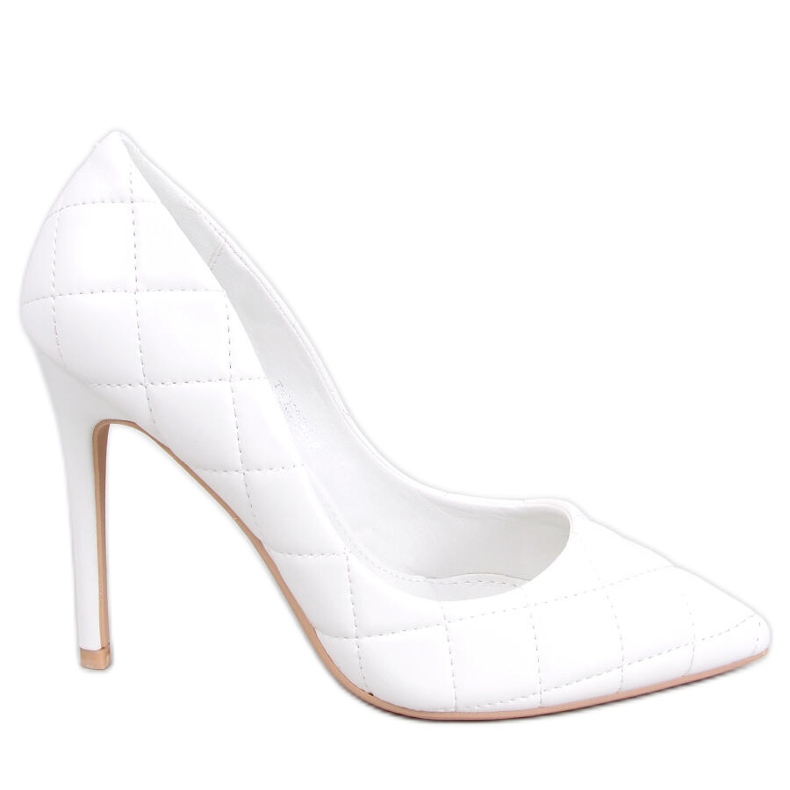 Zapatos de tacón acolchados de Raquel White blanco