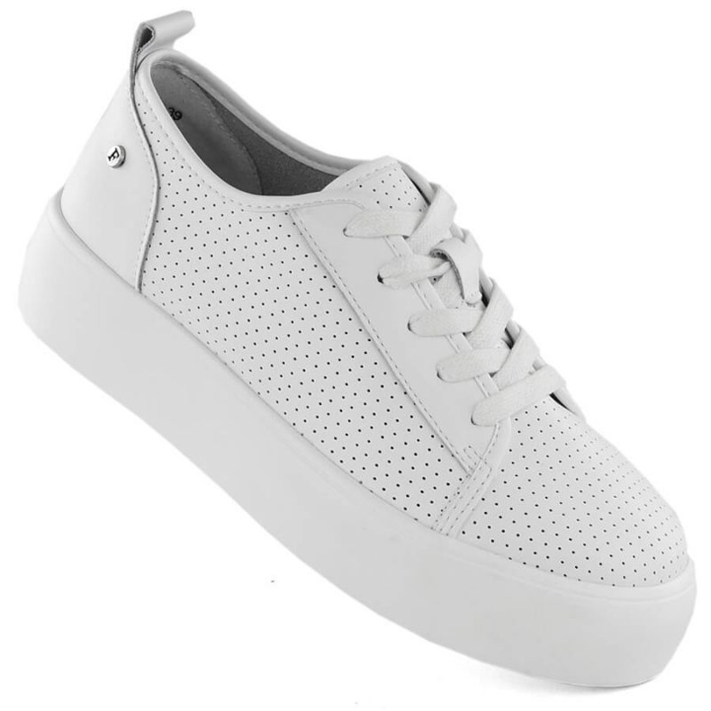 Zapatos Filippo W PAW524 de piel blanco