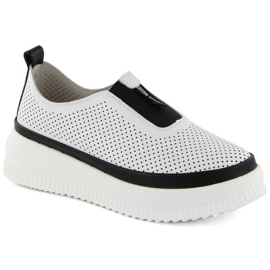 Artiker W HBH67 Zapatos de piel blanco