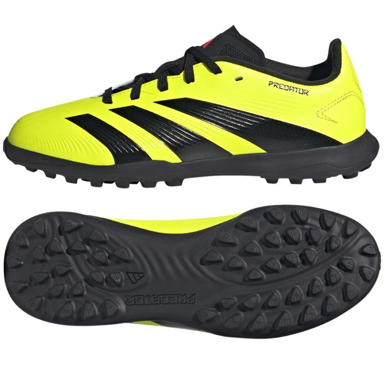 Botas de fútbol adidas Predator League L Tf Jr IG5444 amarillo Botas de fútbol adidas Predator League L Tf Jr IG5444 amarillo