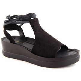 Potocki W WOL237A sandalias con cordones, negro