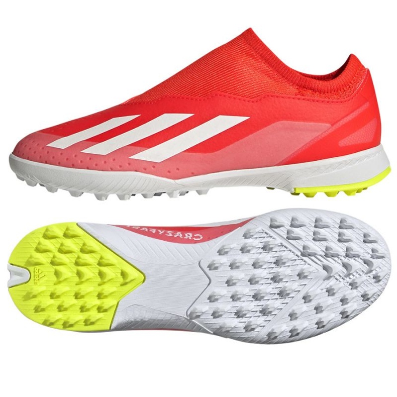 Botas de fútbol Adidas X Crazyfast League Ll Tf Jr IF0687 rojo