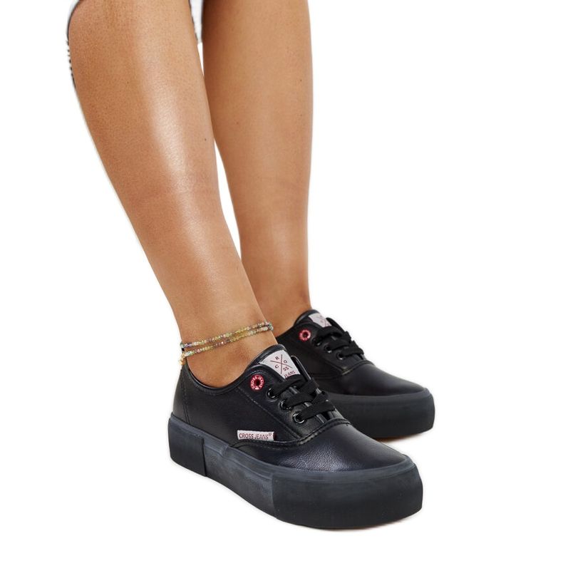 Zapatillas de mujer negras Cross Jeans negro