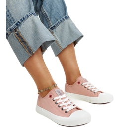Deportivas Cross Jeans de mujer rosa