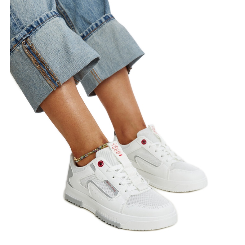 Deportivas Cross Jeans de mujer blancas blanco