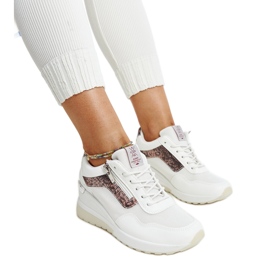 Deportivas cuña de mujer blancas de Cross Jeans blanco