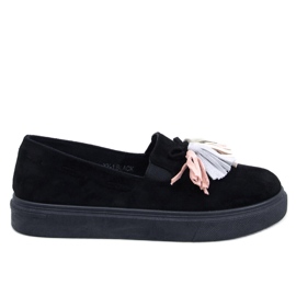 Mocasines con borlas Krauss Blackcolor negro