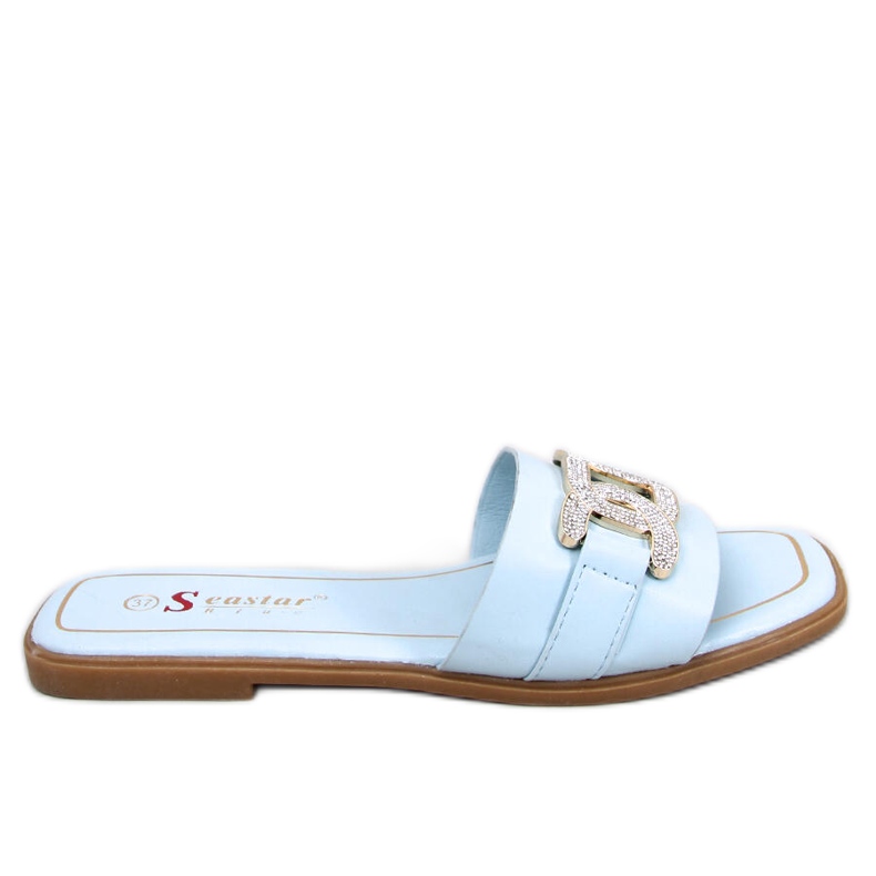 Seastar Chanclas Mille Blue con circonitas cúbicas azul