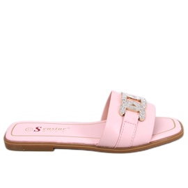 Chanclas Mille Pink con circonitas cúbicas rosa