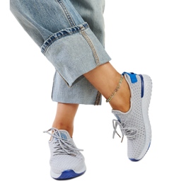 Deportivas Cross Jeans de mujer de tejido gris
