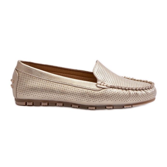 Mocasines de mujer Złote Ranica dorado
