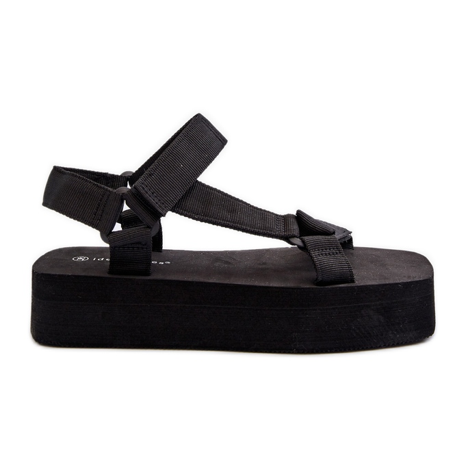 Sandalias Mujer Plataforma Negro Edireda