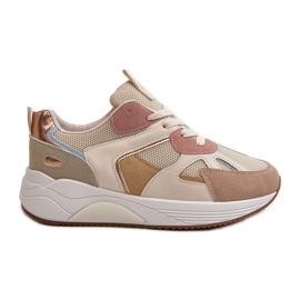 Zapatillas Mujer Plataforma Multicolor Lenivia beige