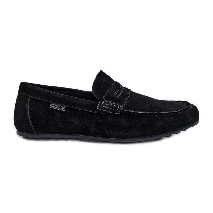 Mocasines Hombre Ante Big Star NN174224 Negro