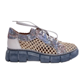 Zapatos Mujer Piel Maciejka 05850-06 Azul