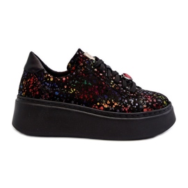 Deportivas Plataforma Piel Maciejka 6191S-01 Negro multicolor